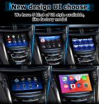 Wireless carplay android auto Android 9.0 navigation box for Cadillac CTS video