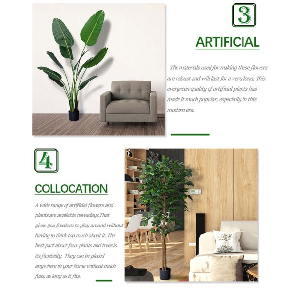 Environmentally Friendly Artificial Magnolia Tree No Color Fading Evergreen Plants