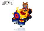 Coin Operated Plastic Material Kids Swing Car Spaceship smiles kiddie ride for