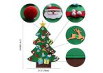 Custom Wall Hanging Felt Christmas Decorations With 26pcs Detachable Christmas