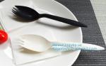 Disposable Biodegradable Corn Starch Fork Knife Spoon / Cutlery for Food