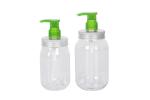 350ml 450ml 650ml Pump Sanitizer Bottle Transparent PET 2.0cc Foam Soap Aluminum