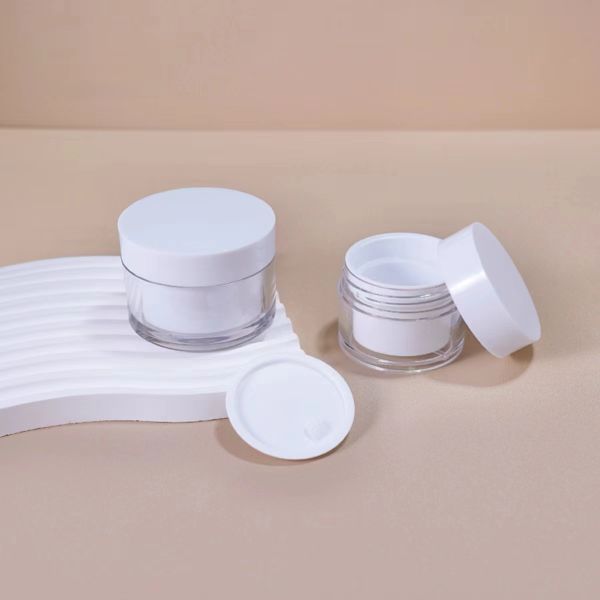 Customize Color Eco Friendly 15g 30g 50g Smooth Surface AS Plastic Cream Jar