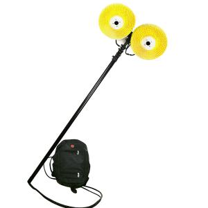 Wholesale 3.5 / 5.9 / 7.9M Telescopic Carbon Fiber Pole Solar Panel Brush With Two Disc from china suppliers
