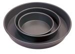 Round Bread Baking Equipment Aluminium Bakeware Pizza Pan Anode / Super Hard