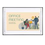 IR Interactive Whiteboard 82 96 Inch 20 Touch Points 16:9 4:3 Projection Board