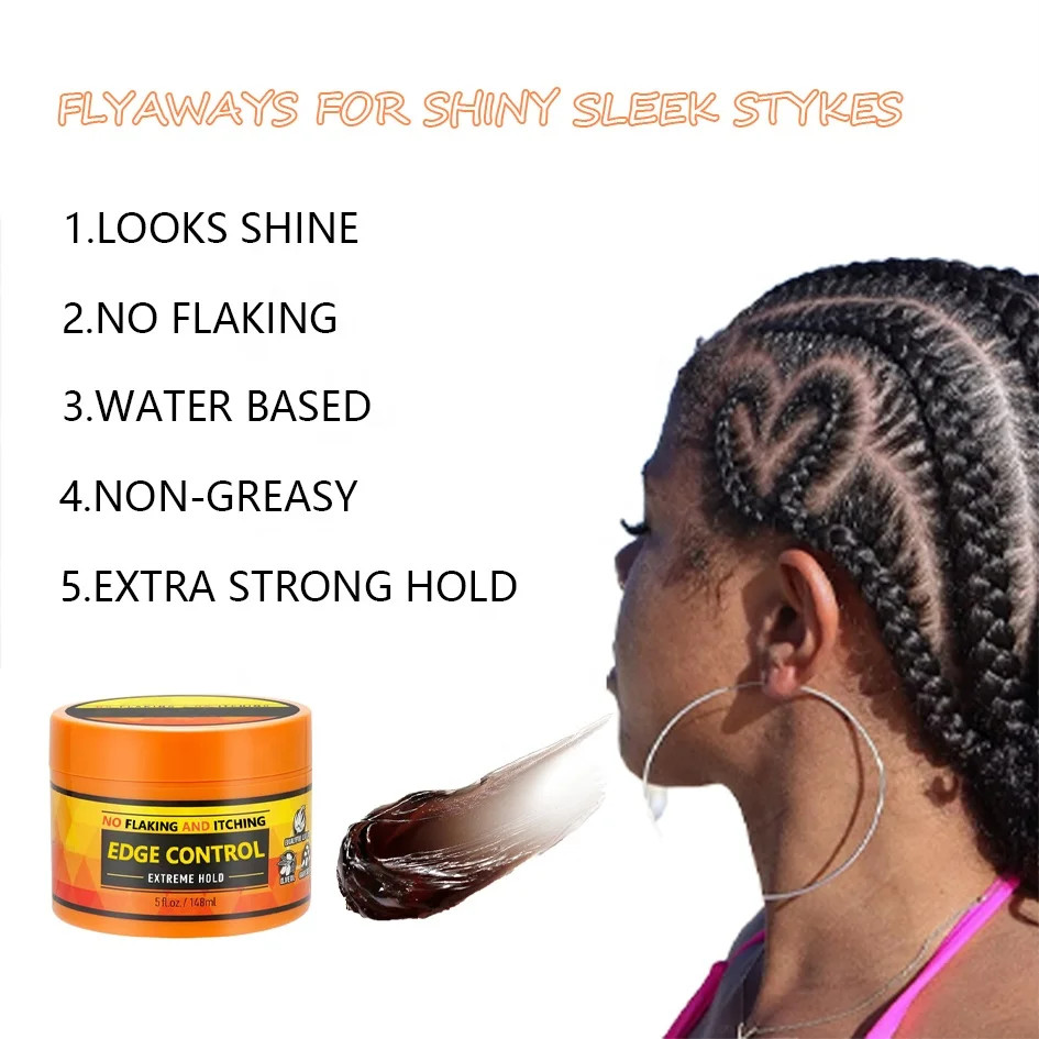 High Quality Hair Wax Unbranded High Shine Pomade Super Strong Hold Twist Gel Edge Control