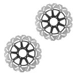 6 Mounting Holes 296MM Stainless Steel Motorcycle Floating Brake Disc Rotor for