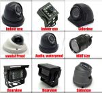 4 Channel Quad TFT Car Monitor 32GB SD Card 9inch For Dashboard VW702-DVR