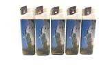 Transparent Electric Lighter for Disposable Custom Cigarettes Plastic Gas