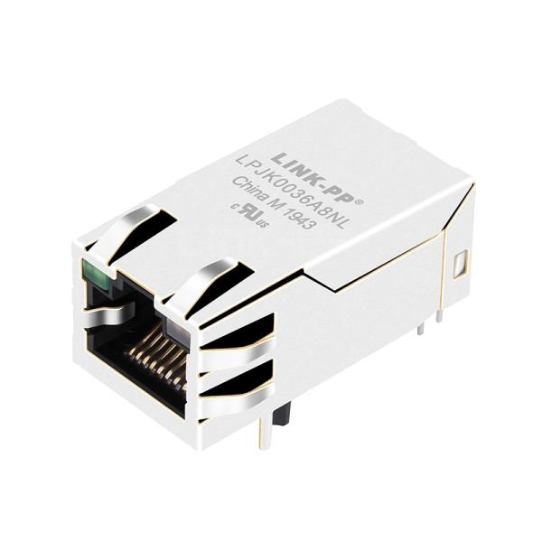 LPJK0036A8NL 100/1000 Base-T Tab Up Green/Yellow&Green Led 32.5mm 1x1 Port RJ45