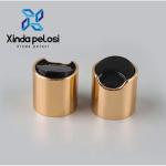Factory Price Cosmetic Bottle Caps Shiny Gold Aluminum Press Caps Dispensing