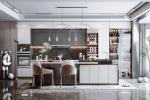 Custom Design Black Solid Wood Shaker Door Cabinet Kitchen Furnitures
