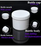 100g 250g 500g Double Wall White Black Blue PP Cream Jar with Screw Cap Face