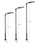 Die Casting Aluminum Led Solar Street Light Adjustable Angle Head Oudoor 6500K