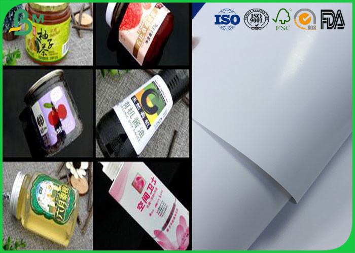 914mm Coated Couche Paper 80gsm 90gsm Size Custom Adhesive Label For Stickers