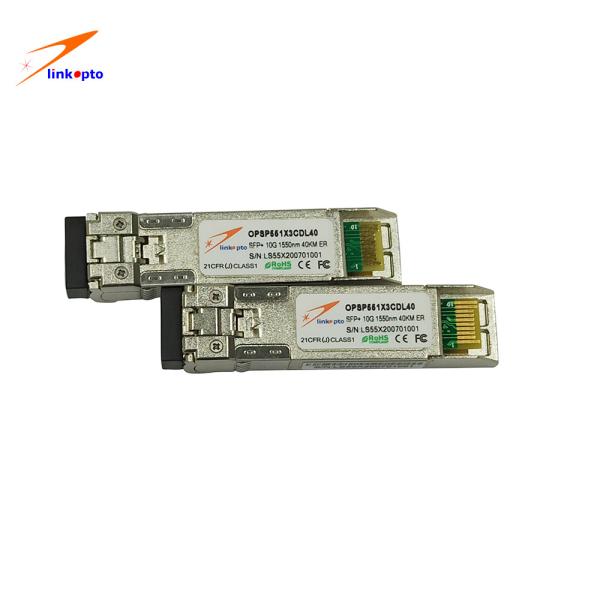 Dulplex LC SFP 10G Base ER Fiber Optical Transceiver 1550nm 40km 80km with
