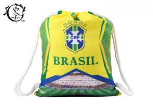 Wholesale Brasil Printed Cinch Sack Drawstring Backpack Big Size Waterproof Patterned With Thick Ropes from china suppliers