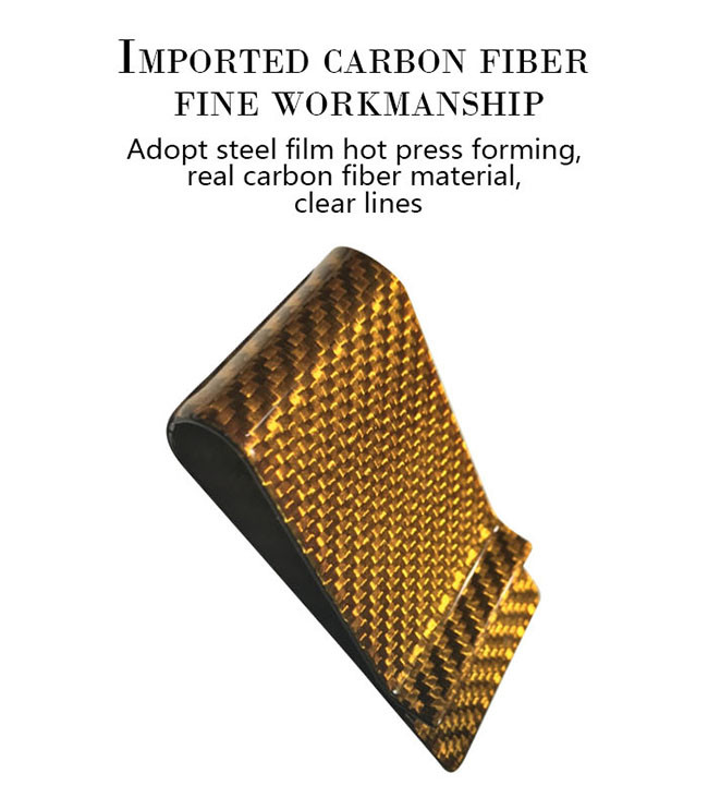 High Strength Glossy Real Carbon Fiber Money Clip