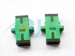 Duplex Green Fiber Optic Attenuator Bulkhead Type SC /APC With High Power
