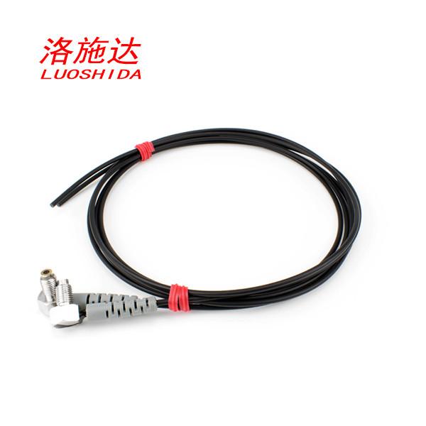 M6 Throught Beam Mode Fiber Optical Sensor Elbow 90 Degree Bend For Fiber