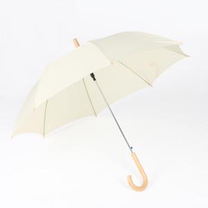 Wholesale taupe import chromatic straight umbrella with wood handle from china suppliers