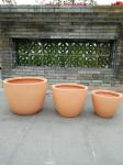 8-10 Year Fiber Clay Outdoor Planters Waterproof with Texture Finishing