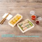 23 Oz Rectangle Short Straight Wooden Containers - Containers Sold Separately,