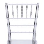 Plastic Acrylic Clear Resin Tiffany Chiavari Dining Chair For Wedding