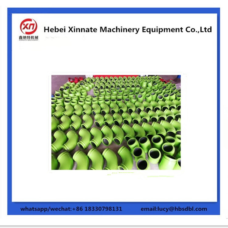 Casted Concrete 90 Degree Elbow Concrete Pump Truck Delivery Elbow DN125 10mm