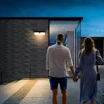 Waterproof Solar Wall Light Outdoor LED Motion Sensor Decor Lamp for Garden Wall
