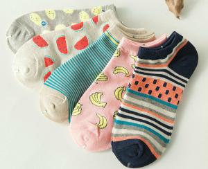 Wholesale Custom logo, design cute embroidery printed cotton crew Socks from china suppliers