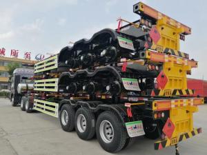 Wholesale ABS Anti-lock Braking System Flatbed Semi Trailer for Heavy Duty Cargo Transportation from china suppliers