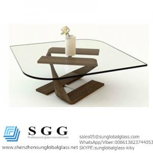 China Excellence quality Living Space Furniture Design Glass Table top on sale