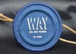 OEKO 5mm Embossed Patches Canvas Woven Label Patch For Swimwear