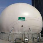 Anaerobic Reaction Biogas Gas Holder PDFE Double Membrane Gas Storage Tank