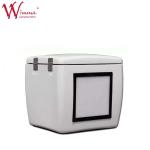 Fiberglass Delivery Box Jumbo Box White With Led Lights Good Performace 85 L FRP