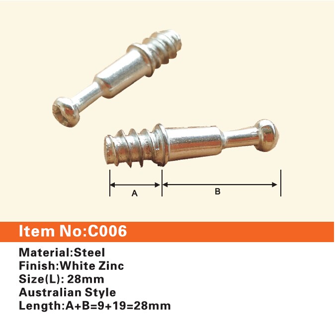 C006 Furniture connecting fittings:Steel bolt