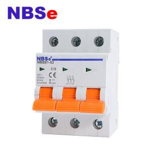 Wholesale NBSe 3P 16A Lightweight Mini Circuit Breaker, Electrical Circuit Breaker AC Type from china suppliers