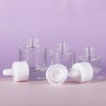 Spot 15ml Fat Round Bottle 30ml Transparent Shoulder 40ml Glass Essential Oil