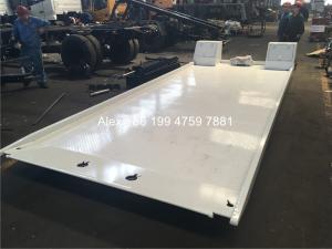 Wholesale 6 Tons Crane Platform Wrecker Flatbed Body Tilt Flatbed Truck Bed Custom Made from china suppliers