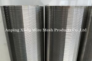 China Smooth Wedge Wire Well Screen Pipe Electrolytic Polishing Wire Wrapped  100 Micron on sale