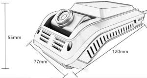Wholesale H.265 2.0M Sensor 150° 2.4G Wifi Dual Channel Dashcam from china suppliers
