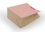 Recycled Paper Gift Bags With Grosgrain Handles Hot Transfer Printing