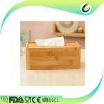 Home decoration table desk bamboo tissue box