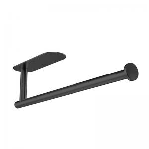 Wholesale Kitchen Under Cabinet Stainless Steel Paper Towel Holder Wall Mounted Adhesive Black from china suppliers