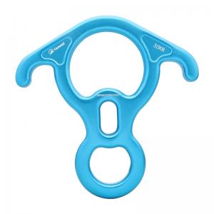 China Customizable Logo 330g Rock Climbing Aerial Work Rope Abseil 8 Figure Ring Descender on sale