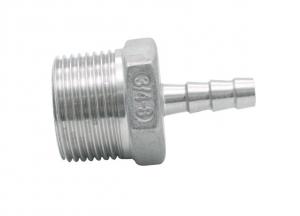 China 304 Stainless Steel Casting Flare Male Thread Pipe Straight Connector Flared Fitting on sale