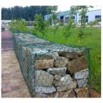 2.0mm-4.0mm Galvanized / PVC Coated Iron Wire Mesh Gabion Cages for Gabion Fence