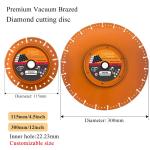 Vacuum Brazed Diamond Blade for Pipe 115mm Diamond blade Pro Pipe Cutter